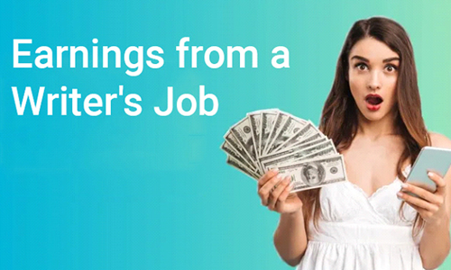 Earnings from a Writer's Job