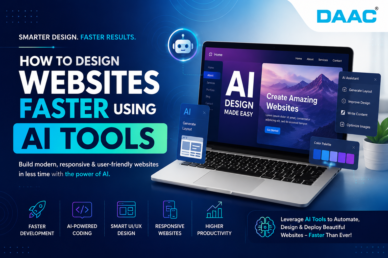 How to Design Websites Faster Using AI Tools