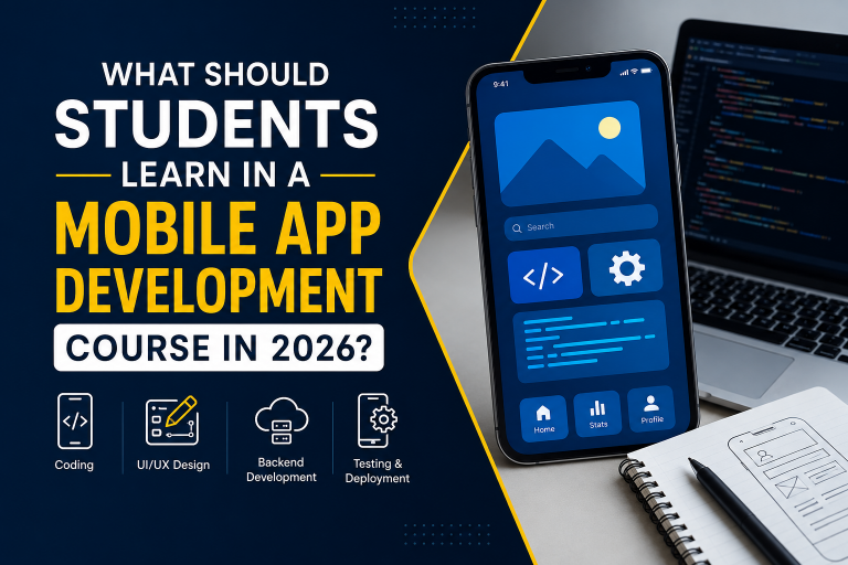 What Should Students Learn in a Mobile App Development Course in 2026?